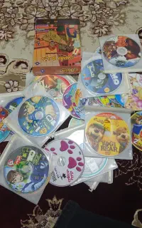 کارتون بن تن،پلنگ صورتی،تام و جری و غیره DVD