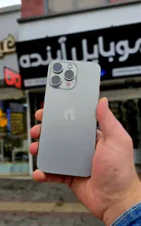 آیفون ۱۵ پرومکس حافظه۲۵۶ باتری ۸۹ پلمپ بدون رجیستر