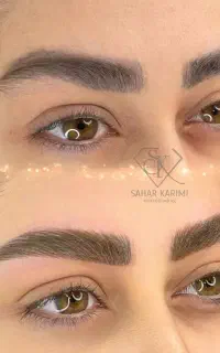 روشن سازی ابرو تیره در یک جلسه