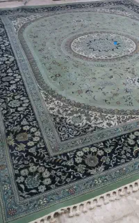 فرش ۱۲ متری ماشینی سبز
