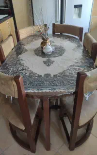 میز نهارخوری کم جا۶نفره