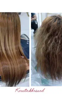 کراتینه پروتینه ابریشم سازی با تضمین کار سه ساله