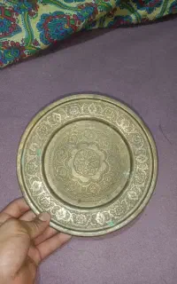 سینی و بشقاب مسی قدیمی