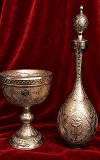 تنگ و جام مسی قلمدار(خرید فروش تعویض) عضو کانالشو