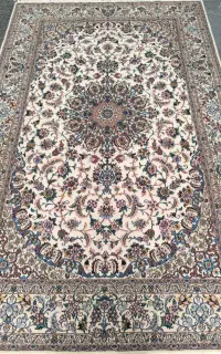 فرش دستباف نایین اصل بومی جفت 6متری