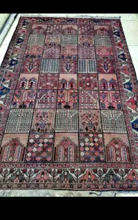 ۷ تخته فرش دستباف بختیاری کهنه ۴۵ میلیون