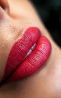 آرایش دائم ابرو، لب و خط چشم نمونه‌کار واقعی