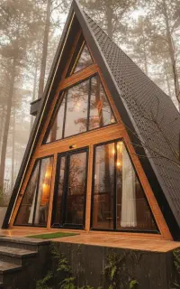 طراحی و اجرای کلبه چوبی