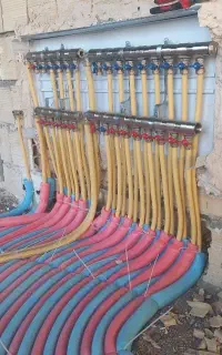 لوله کشی اب وفاظلاب سیستم گرمایشی(گرمایش از کف)