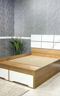 ساخت انواع تخت خواب  جنس ام دی اف درجه یک