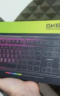 کیبورد گیمینگ گرین فول RGB مدل 601 نو اکبند