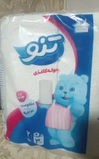 کاغذ دستمالی لوله ی بلند دوتایی