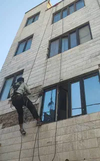 پیچ رولپلاک نما شستشوی نما کفسابی نماشویی پیچ نما