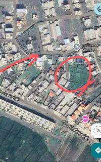 ۱۰۰ متر زمین مسکونی . بر ۵ متر . تقی‌آباد