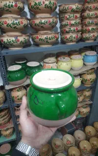 سفال سرامیک لعاب دار همدان رنگ ثابت