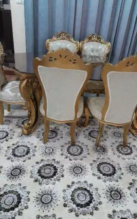 میز نهارخوری باکلاس ۶نفره سلطنتی خوشکل