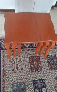 میز عسلی تمام راش با روکش بلوط