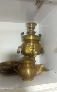 سماور زغالی برنجی اصل