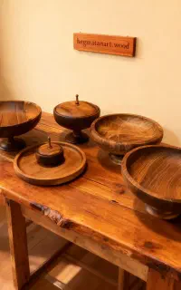 همکار و کارآموز تولیدی ظروف چوبی