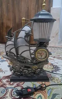 ساعت و شبخواب مدل کشتی