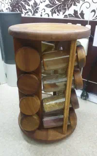جا ادویه چوبی ۱۶ تایی