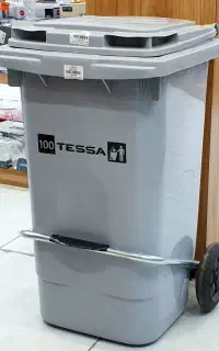 سطل زباله پدالدار فلزی ۱۰۰ لیتر به قیمت کارخانه