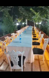اجاره کرایه صندلی چوبی شیواری میزچوبی ظروف رقص نور