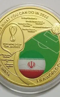 سکه جام جهانی 2022 روکش طلا