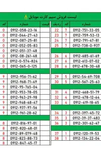 سیم کارت  ۰۹۱۲ اقساط