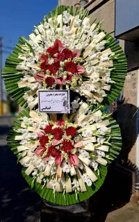 تاج گل ختمی و تسلیتی کد T102