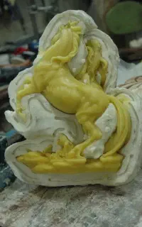 اموزش مجسمه پلی استر پتینه قالب سازی سیلیکون