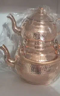 ست کتری قوری قندون مسی نو