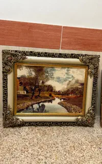 تابلو فرش ماشینی وشیشه ای