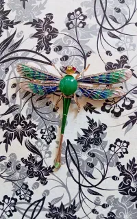 سنجاق سینه سنجاقک فلزی رنگ ثابت مناسب هدیه