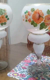 دو عدد گلدان یا جا شمعی