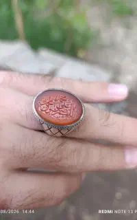 انگشتر نقره عقیق یمنی بدون عیب و ایراد