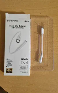سیم رابط تبدیل فیش هدفون به usb تایپ C