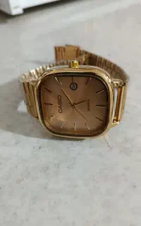 ساعت کاسیو طلایی رنگ ثابت کوره ای