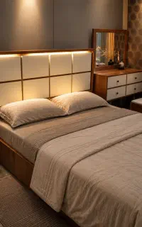 تخت و سرویس خواب دونفره نگینی