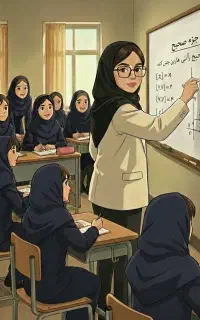 تدریس ریاضی توسط دبیر رسمی آموزش و پرورش