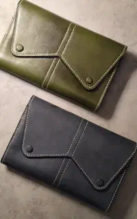 کیف کلاچ مردانه و زنانه چرم طبیعی برند