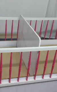 تخت خواب ام دی اف حفاظ دار کودک ونوجوان