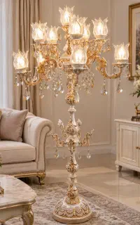 آباژور کنارسالنی چلچراغ آلیاژ ۱۱شاخه