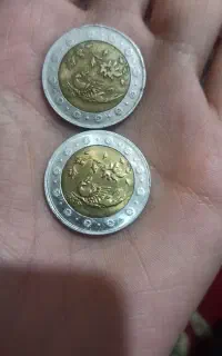 جفت سکه ۵۰۰ ریالی سیمرغ ارور دار