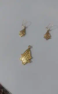 نیم ست طلا تمام تراش