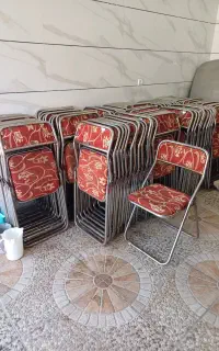 صندلی تاشو فلزی با کمترین قیمت.   زارع