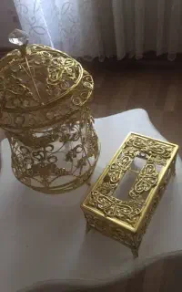 سطل آشغال با جای دستمال کاغذی اصل ترک