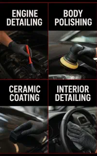 خدمات دیتیلینگ ، سرامیک و ریکاوری رنگ خودرو