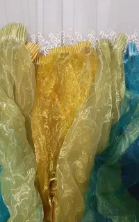 ۴عدد پرده رنگین کمانی
