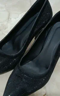 کفش فول نگین مشکی